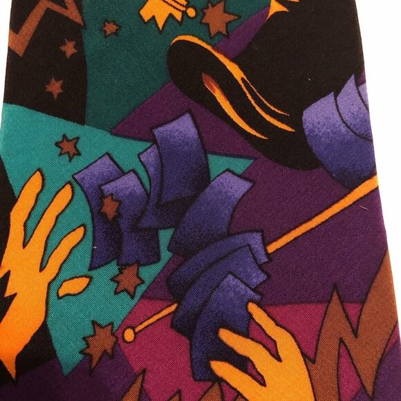 Vintage Collectable Beatles Silk Colorful Neck Tie Magical Mystery Bus Tour - Picture 4 of 4